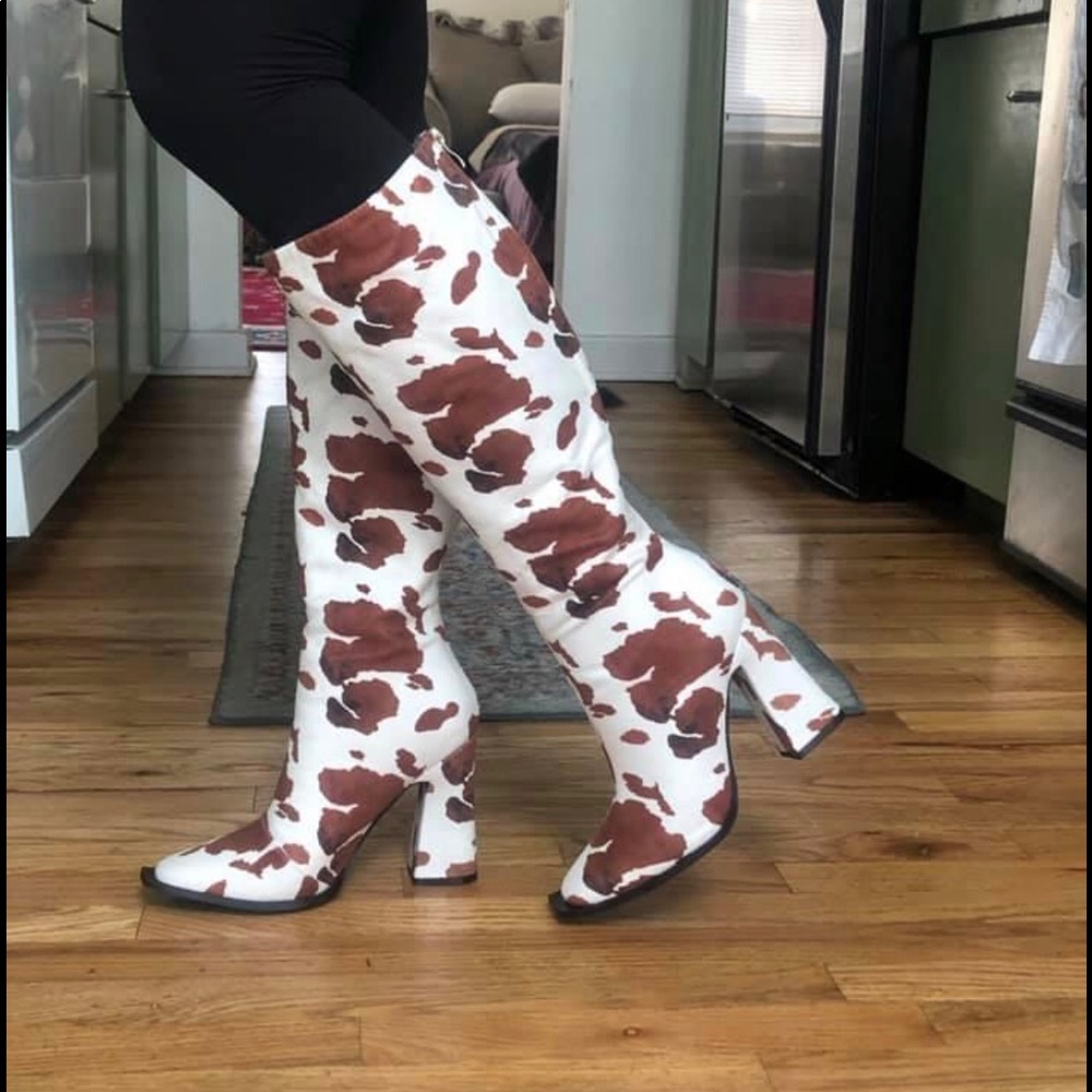 Suede Cowhide Boots